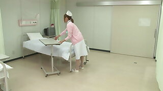 Hot Japanese Trouble oneself gets banged at hospital bed by a horny patient!