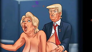 Summertime saga #9 Trump or Rump Family Rump is a mafia and bad person so we going to his hose and fucking all characters